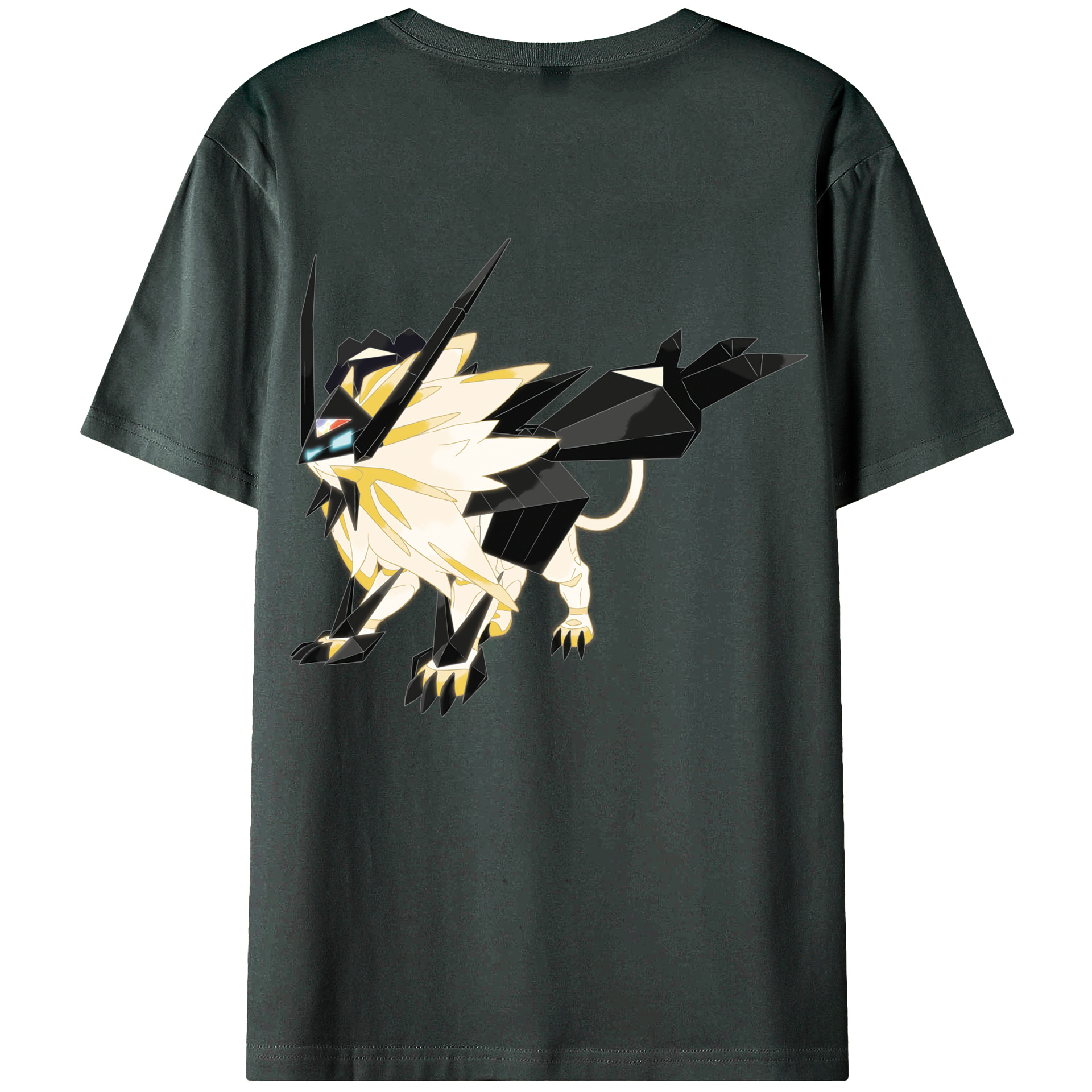 （画像用） ポケットモンスター Pokémon 綿100％ メンズ半袖Tシャツ（バックプリント） 通気性